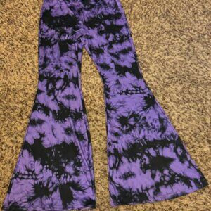 Purple and Black Leggings